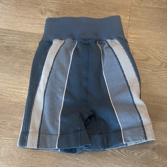 FP Movement Happiness Runs Blue and Grey Shorts - Picture 2 of 3